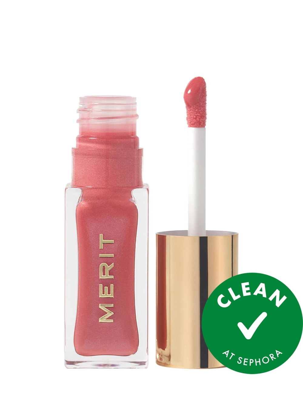 Merit Slick Sheen Tinted Lip Oil In Pointelle NIB
